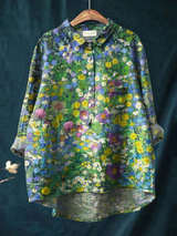 Marlena | Floral Art Relaxed Shirt