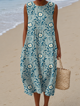 Tamara | Floral Sleeveless Midi Dress