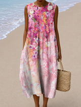 Adriana | Sleeveless Relaxed-Fit Midi Dress