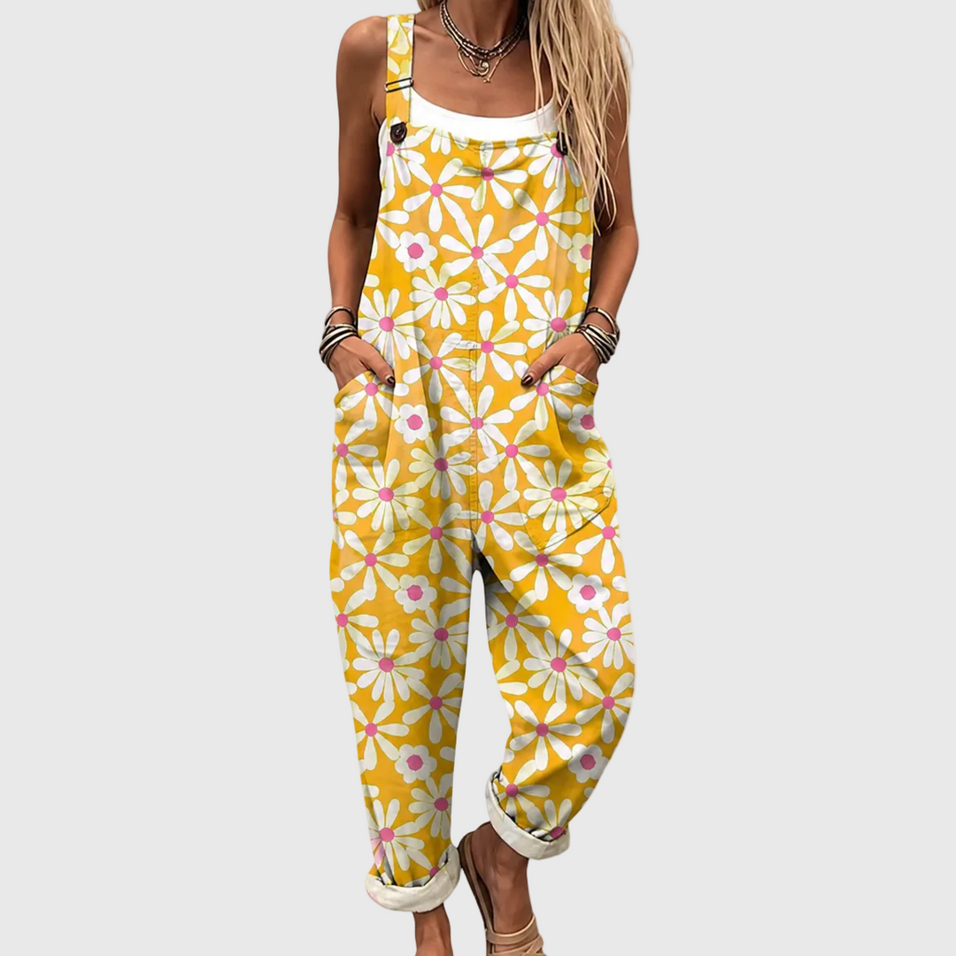 Merryn | Relaxed Daisy Print Jumpsuit