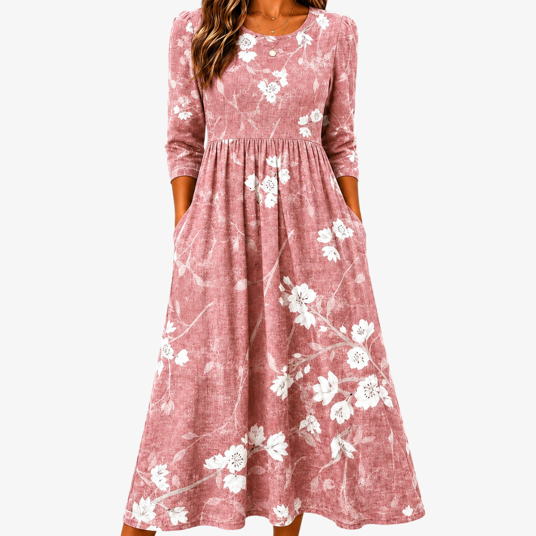 Susannah | Floral Pocket Midi Dress