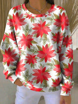 Marceline | Festive Floral Sweatshirt