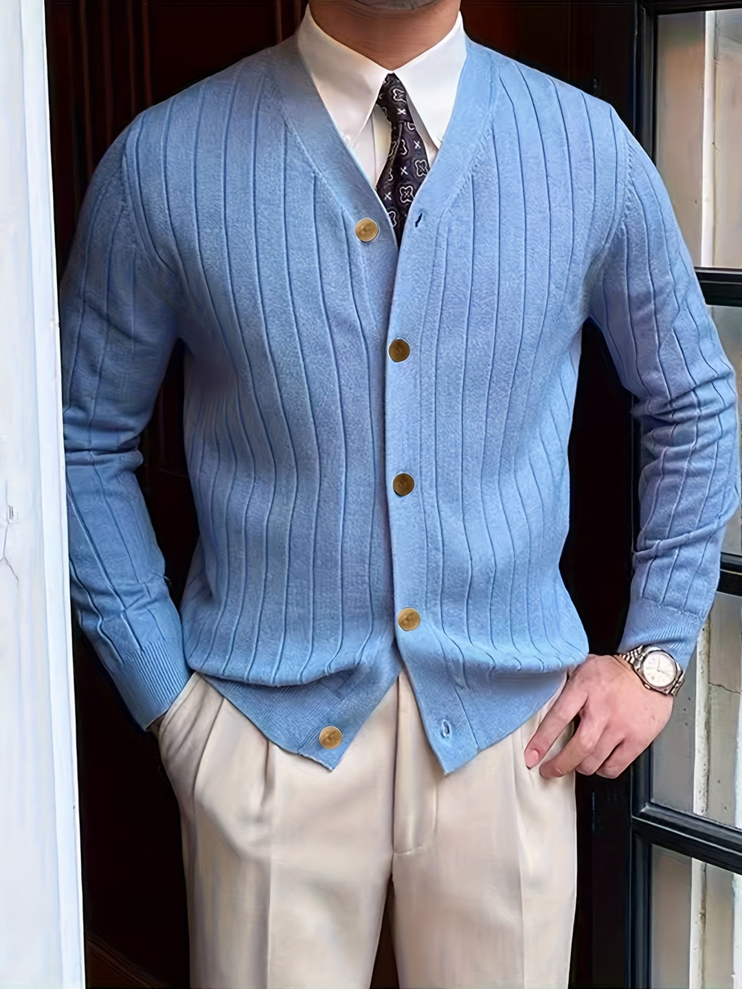 Chester | Ribbed Button-Up Cardigan