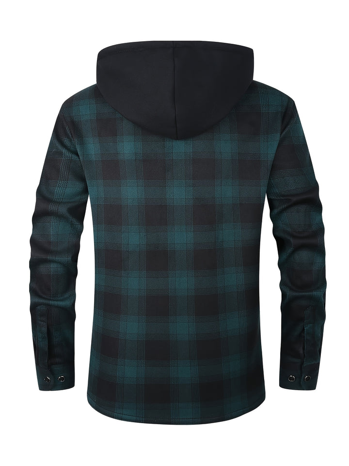 Reuben | Hooded Checked Shirt Jacket