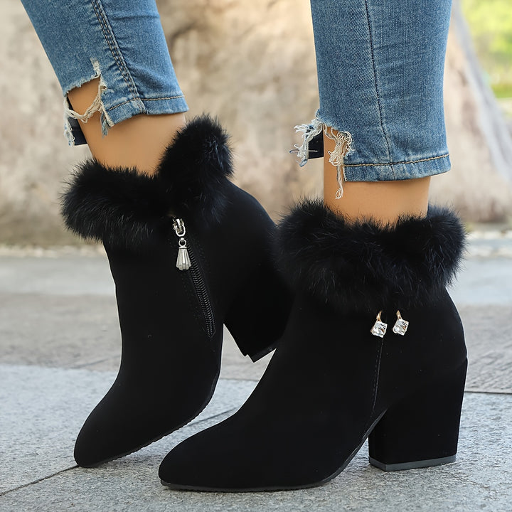 Estelle | Cosy Block Heel Ankle Boots