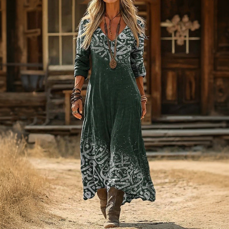 Dorothea | Artful Print Maxi Dress
