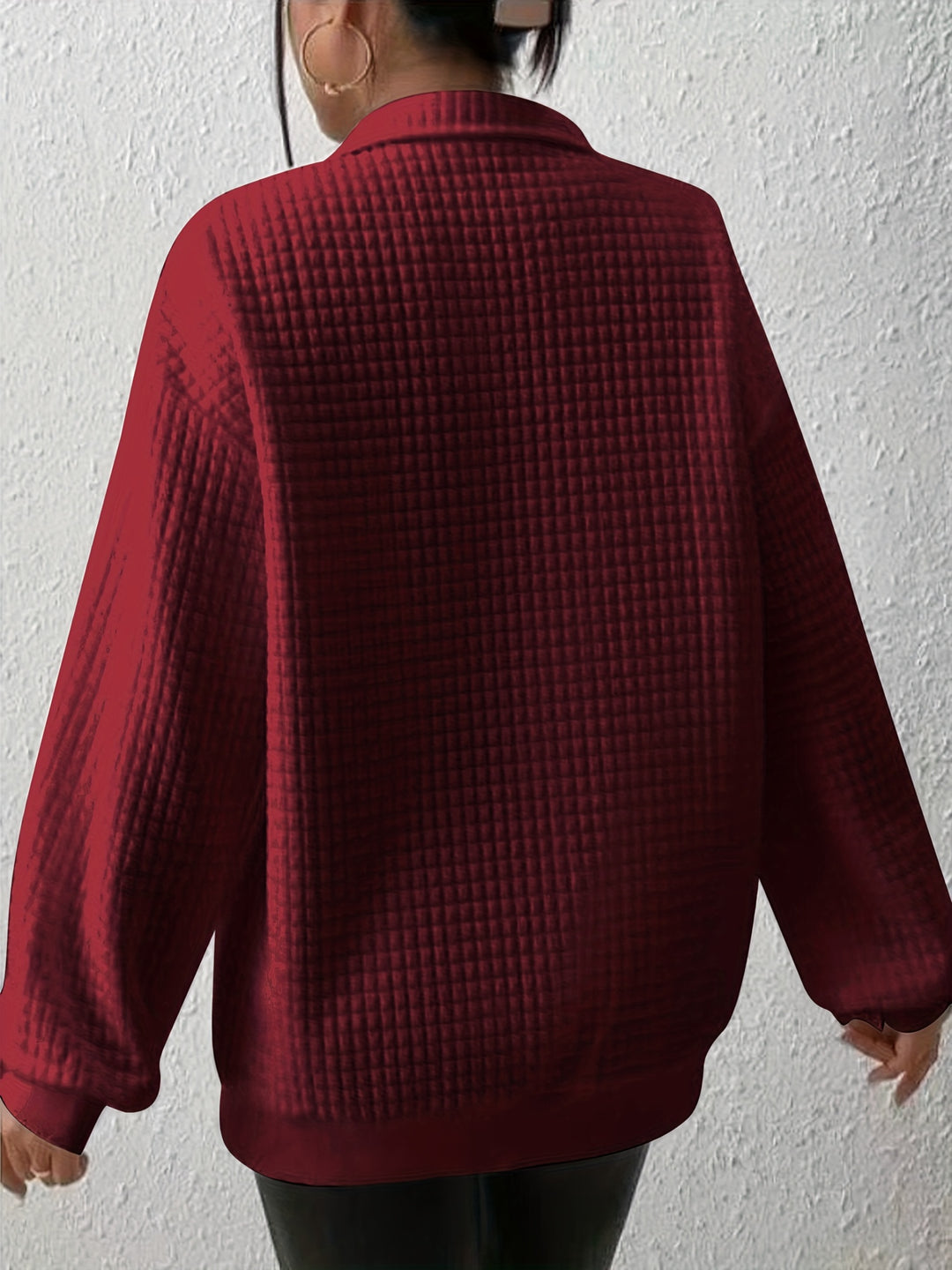 Elspeth | Relaxed Quarter-Zip Sweater