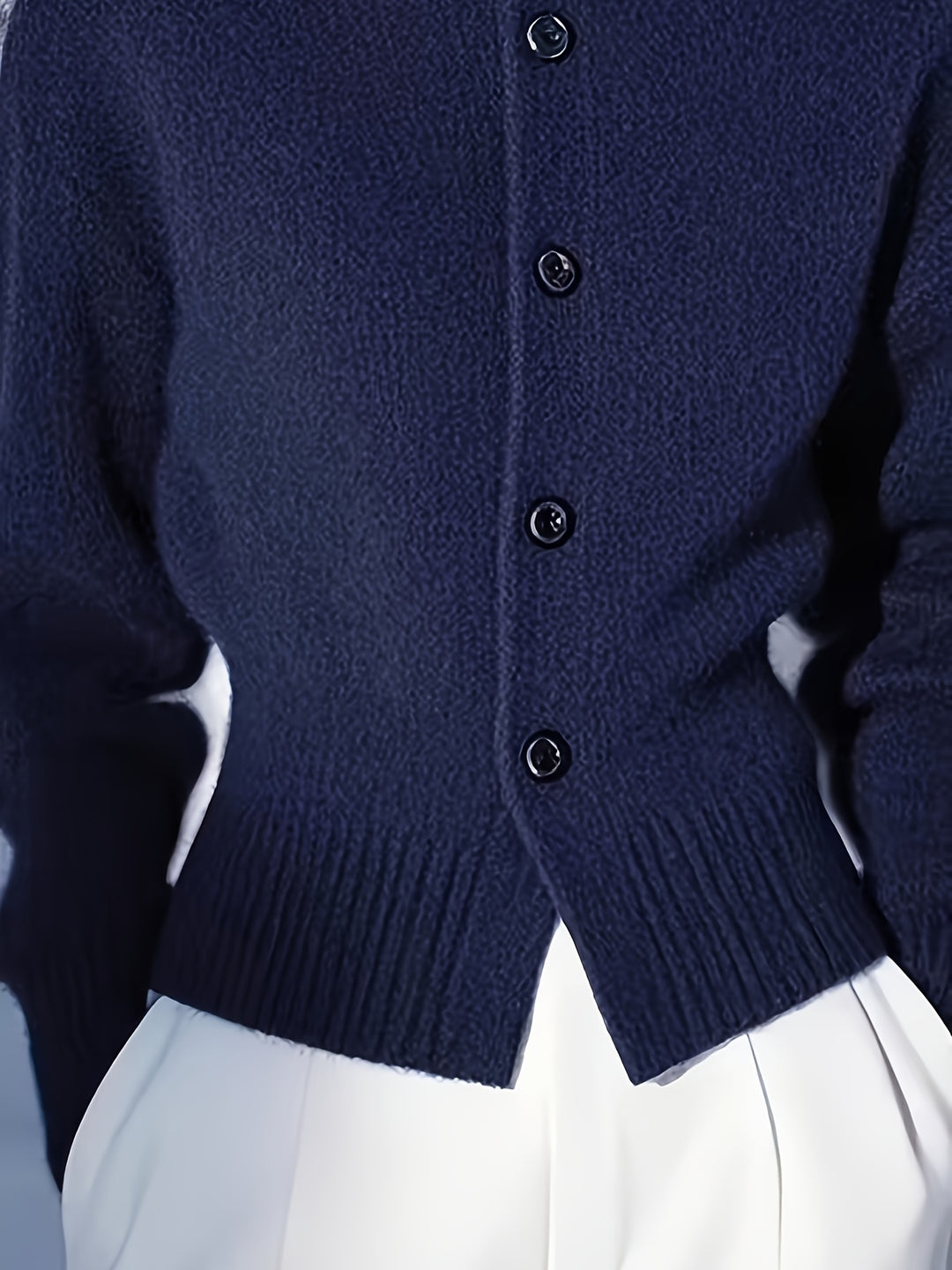Henrietta | High-Neck Button-Front Cardigan
