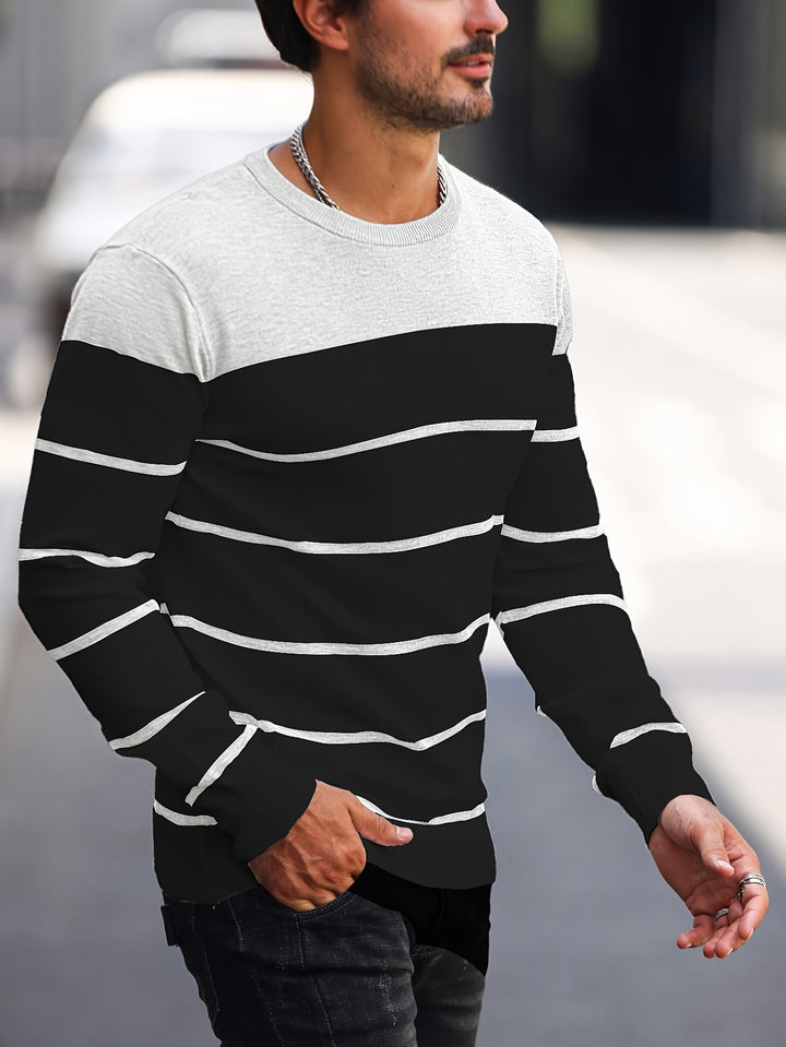 Harrison | Colour-Block Striped Sweater