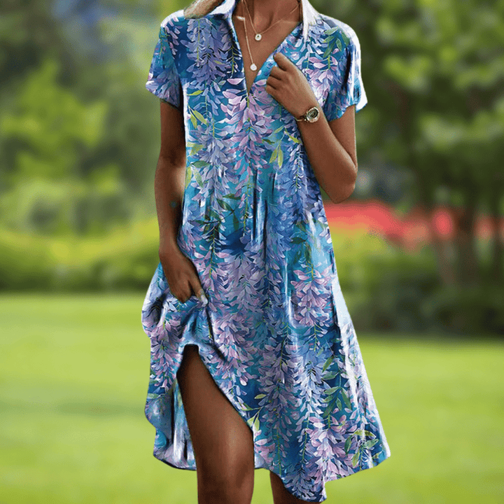 Annalise | Floral Collared Dress