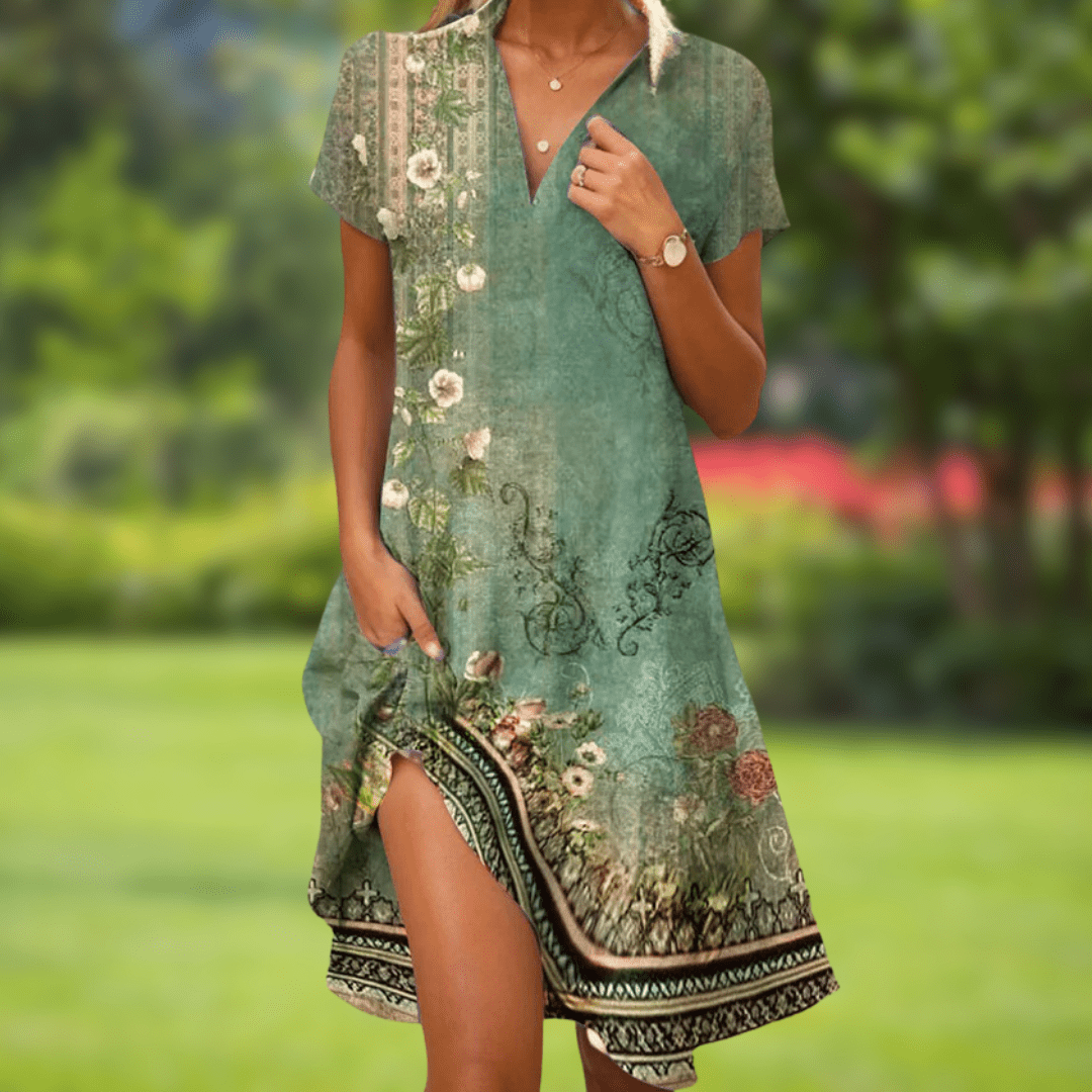Annalise | Floral Collared Dress