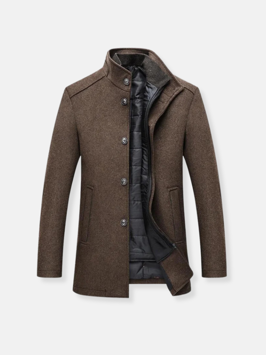 Reginald | Refined Stand-Collar Coat