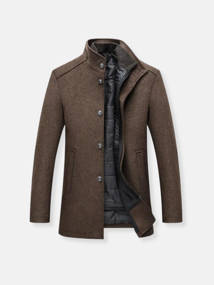 Reginald | Refined Stand-Collar Coat