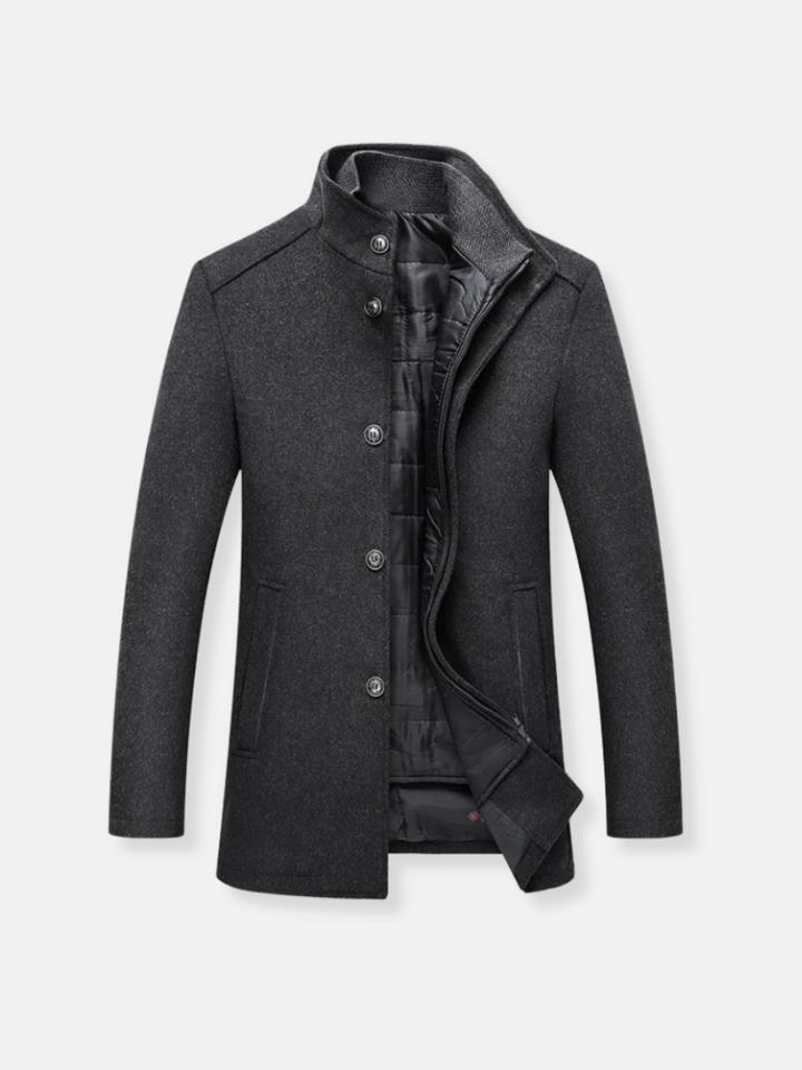 Reginald | Refined Stand-Collar Coat
