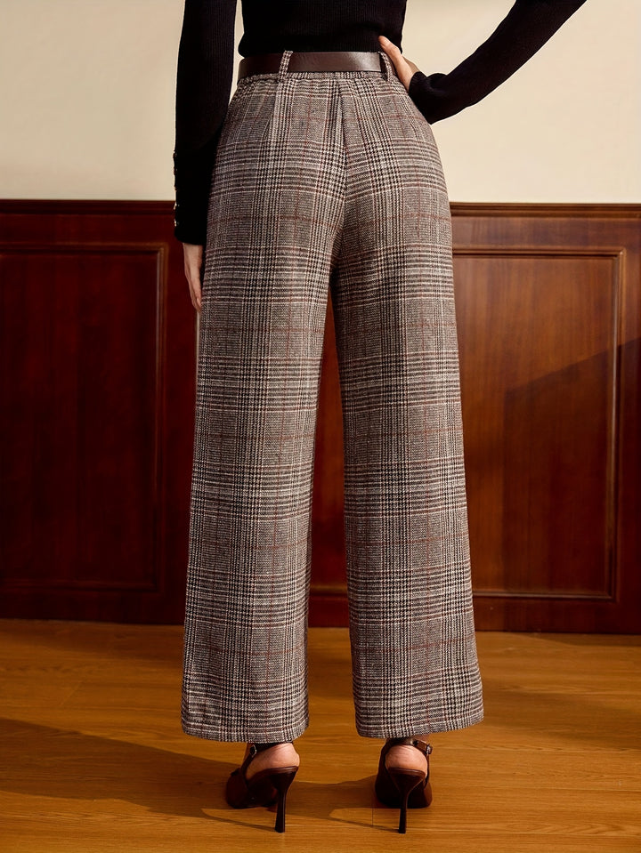Georgina | Tailored Checked Trousers