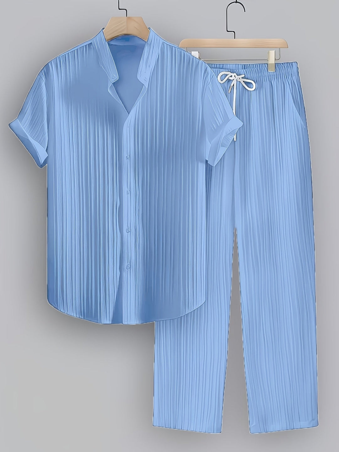 Nathan | Relaxed Stand-Collar Two-Piece Set