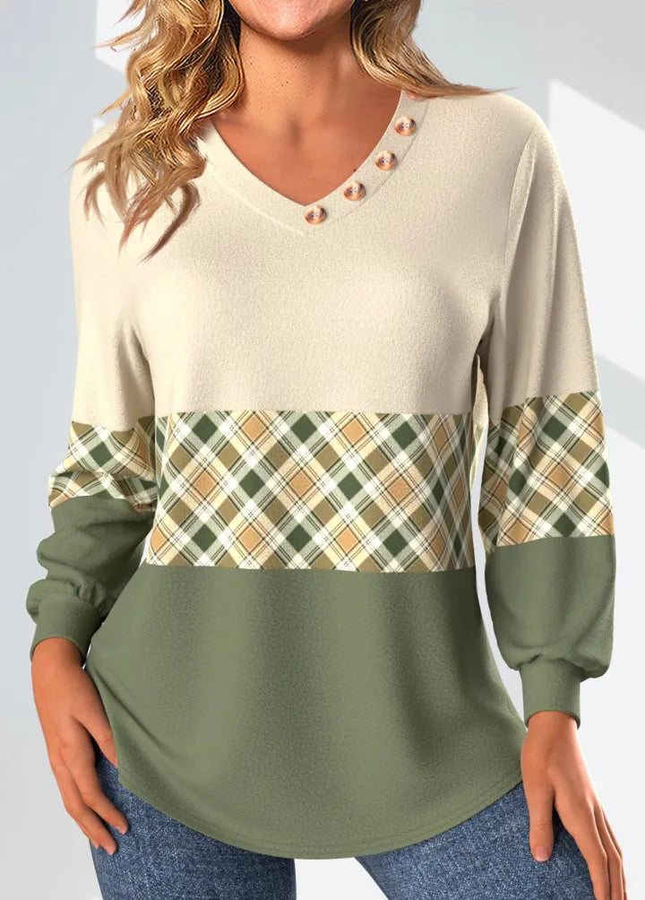 Brianna | Colour-Block Panelled Top