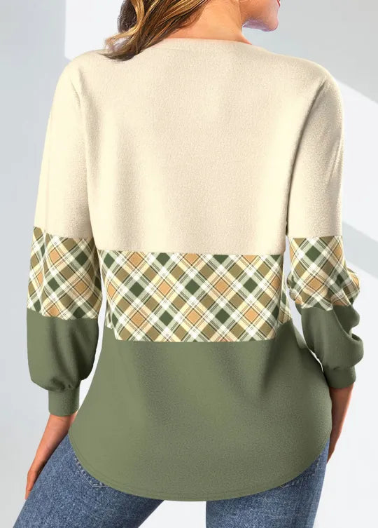 Brianna | Colour-Block Panelled Top