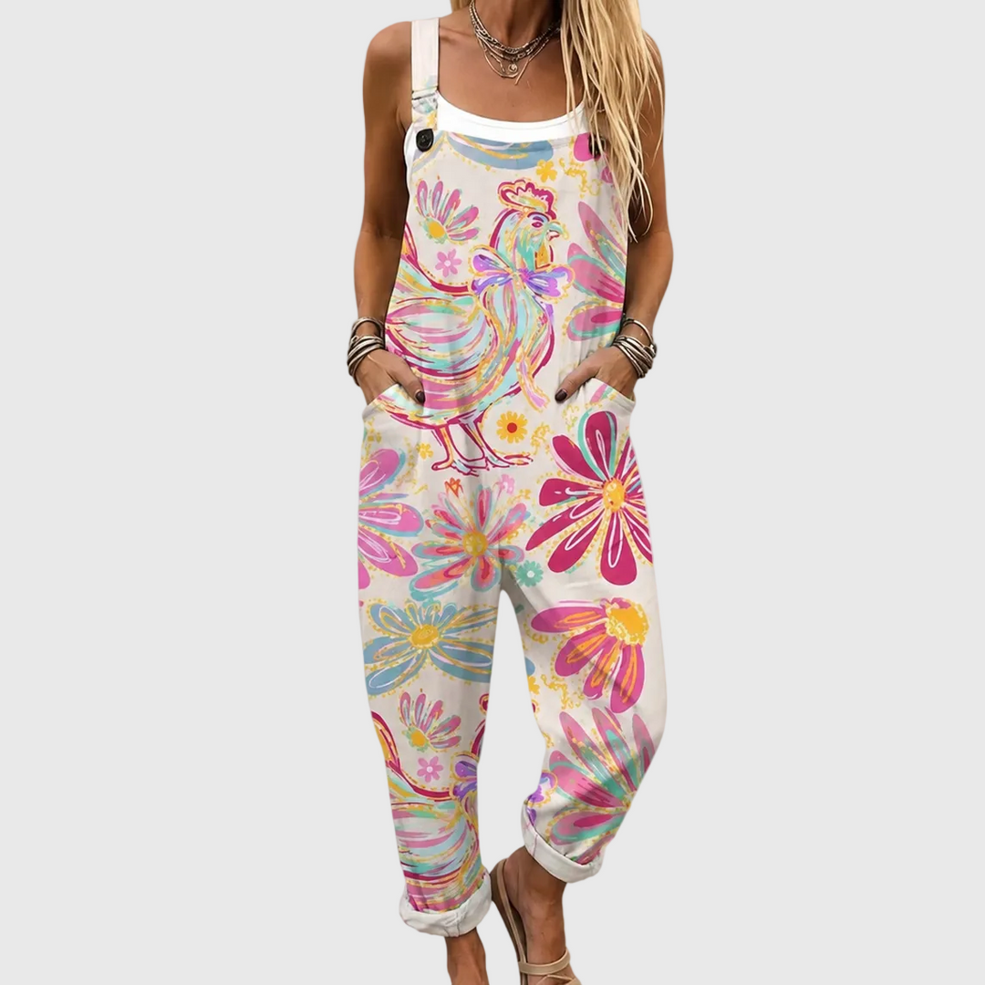 Charmaine | Playful Floral Jumpsuit