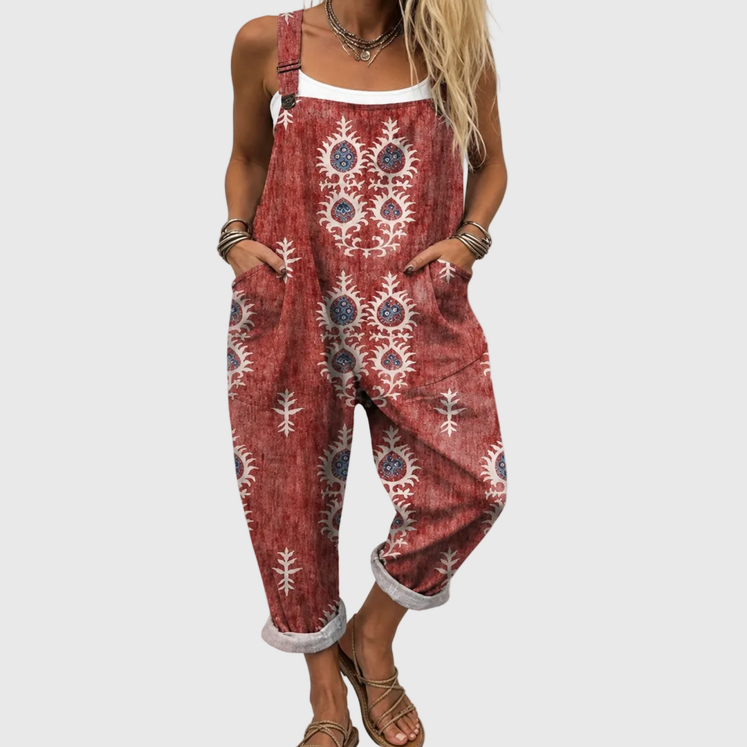 Sapphira | Relaxed Boho Print Jumpsuit