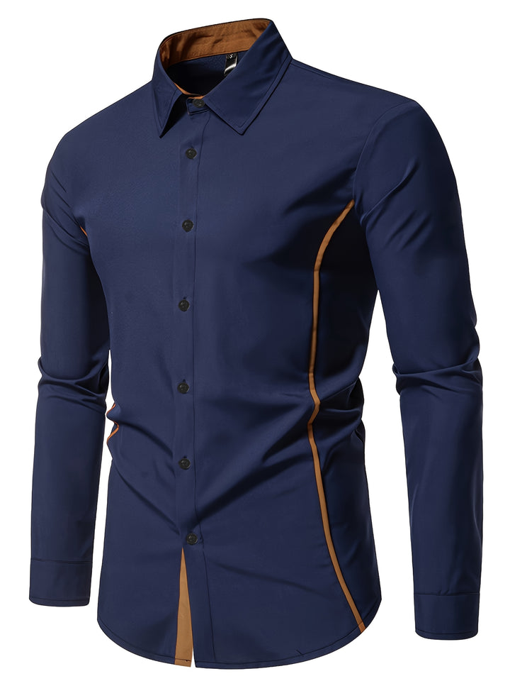 Barrett | Contrast-Trim Slim Fit Shirt