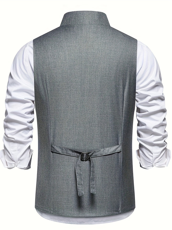 Sebastian | Slant-Button Half-Notch Waistcoat
