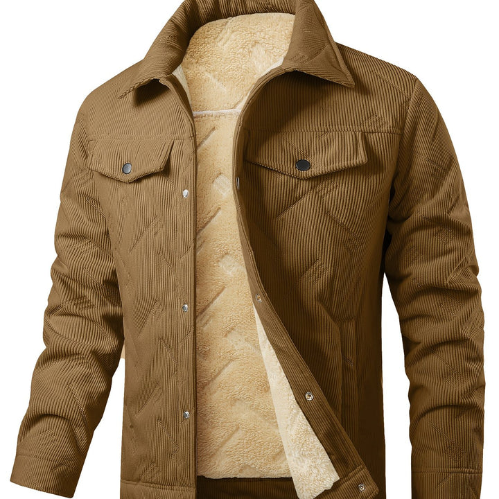 Fletcher | Fleece-Lined Ribbed Jacket