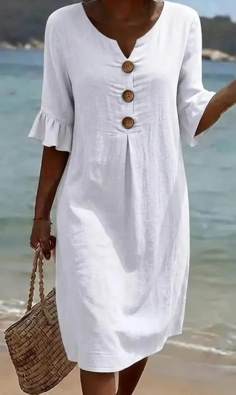 Rosemary | Relaxed Button-Front Dress