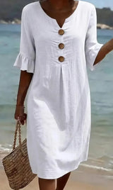Rosemary | Relaxed Button-Front Dress