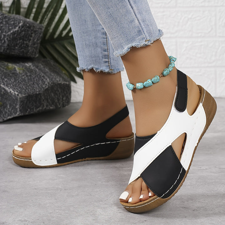Elaine | Cushioned Wedge Sandals