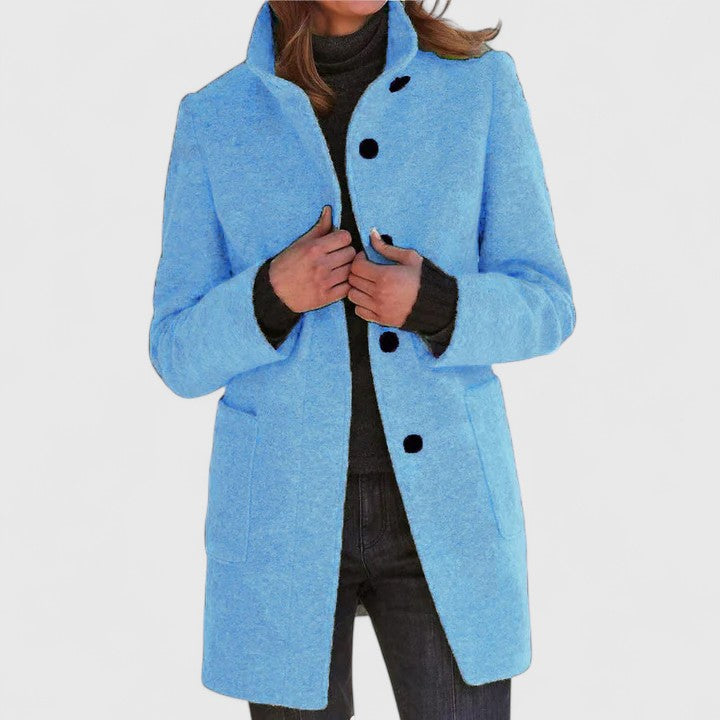 Vivienne | Refined Stand-Collar Coat
