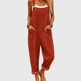 Corisande | Relaxed Textured Spot Jumpsuit