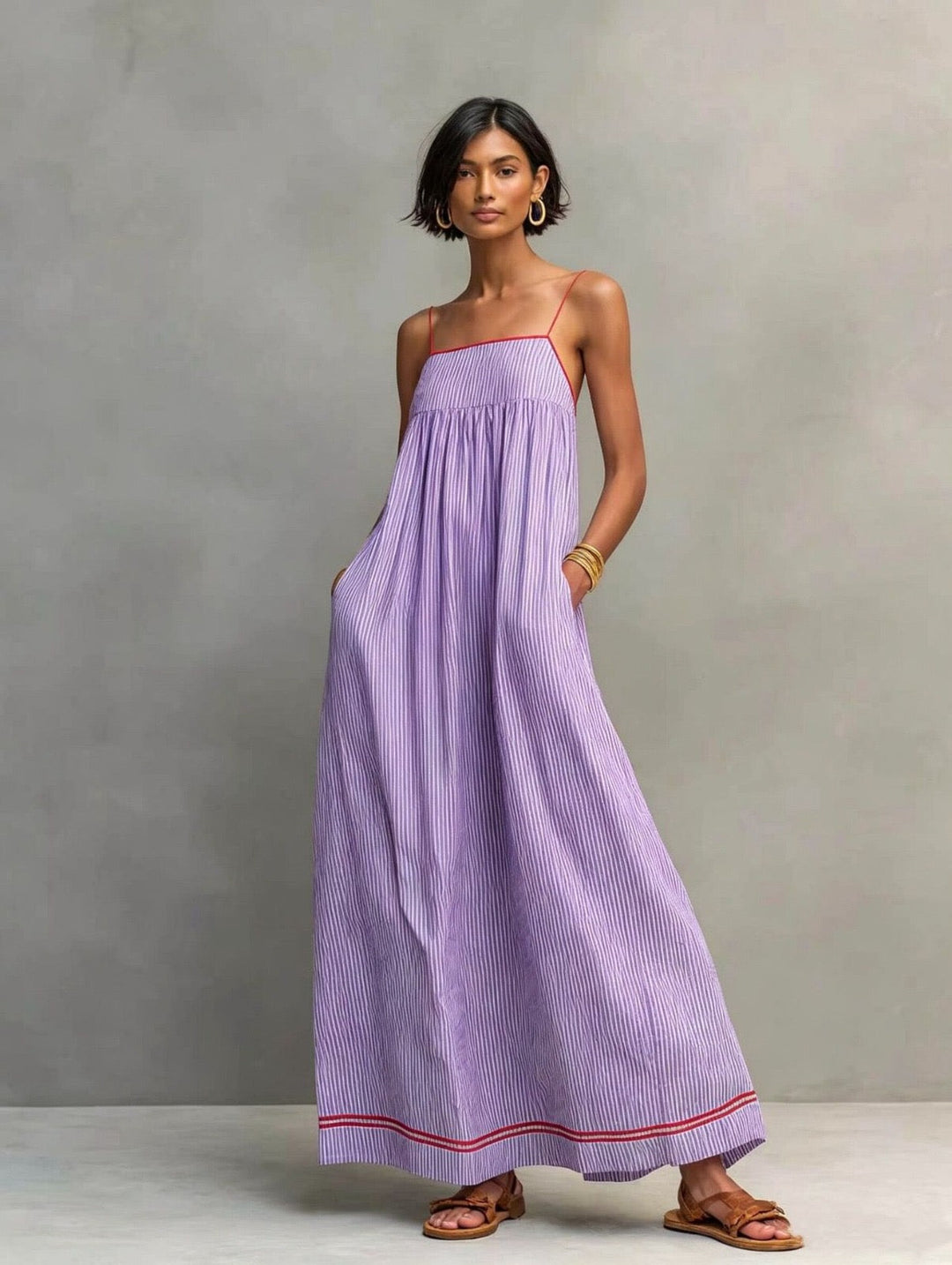 Anwen | Breezy Striped Maxi Dress