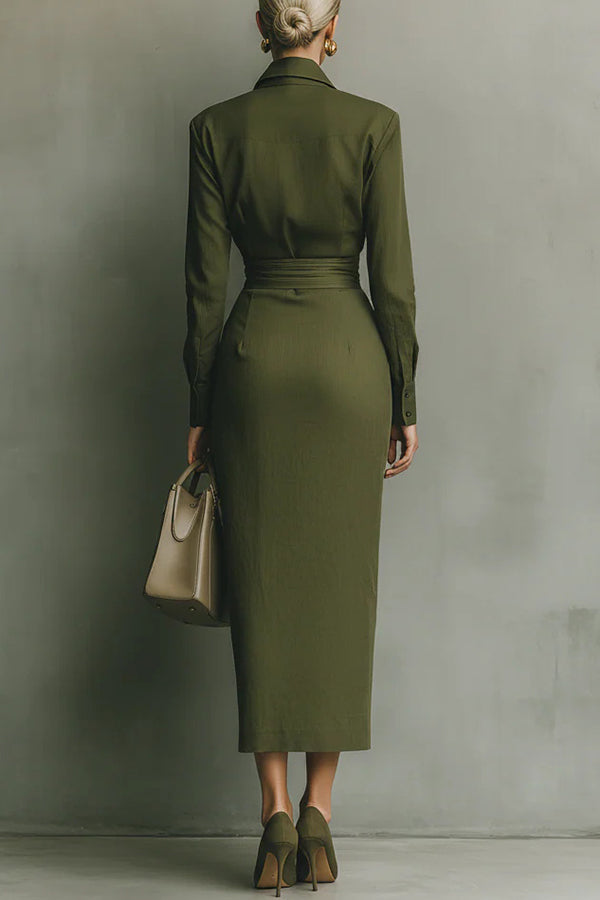 Marilyn | Wrap-Waist Maxi Dress