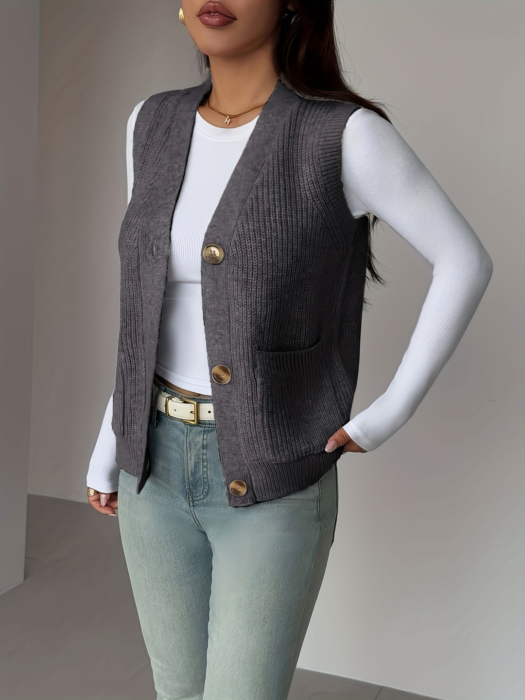 Annette | Button-Front Waistcoat