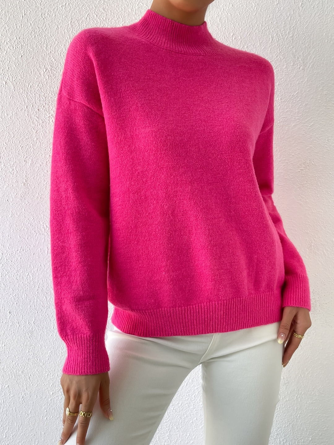 Sloane | Relaxed Mock Neck Jumper