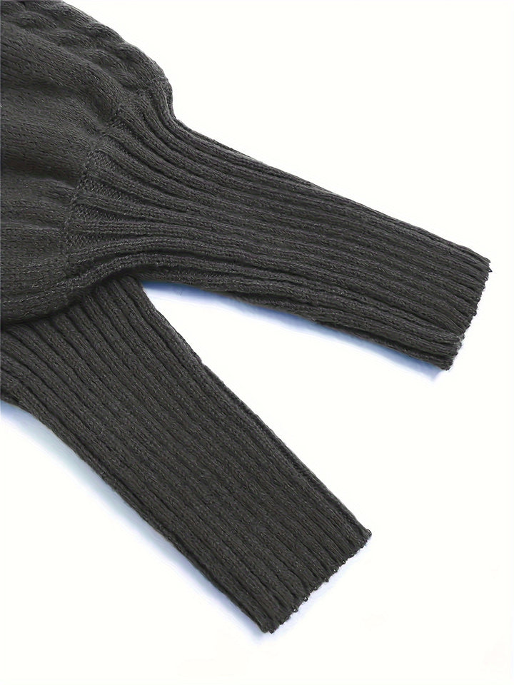 Evangeline | Textured Cable-Knit Sweater