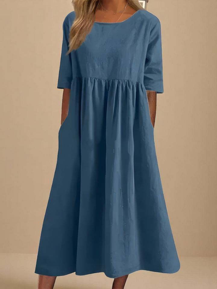 Sophia | Relaxed Empire-Waist Midi Dress