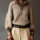 Cara | Relaxed Half-Zip Sweater