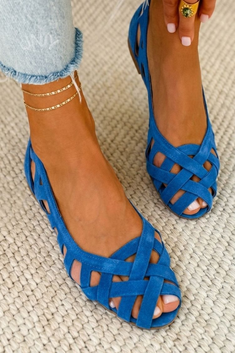 Francine | Woven Peep-Toe Sandals