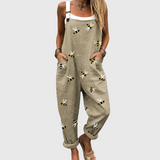 Marcelline | Relaxed Bee Print Jumpsuit