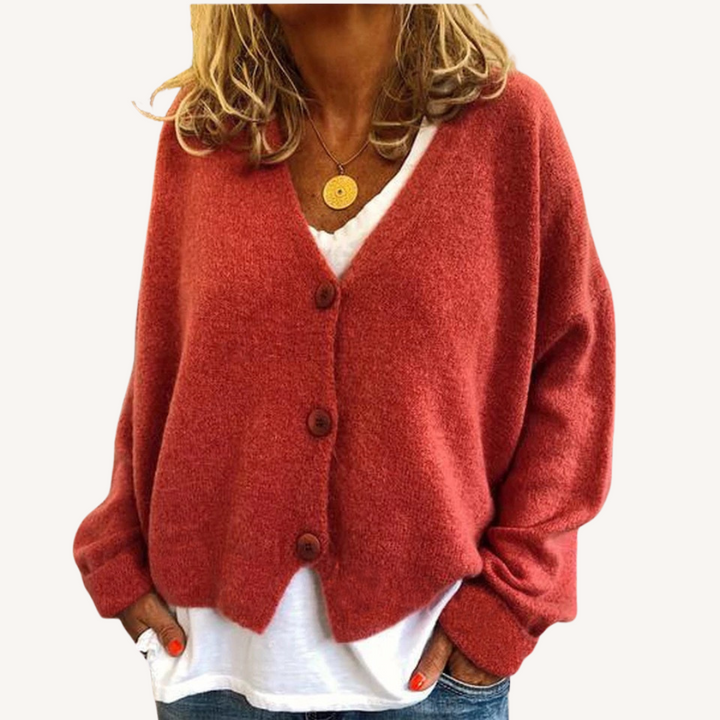 Margot | Relaxed Button-Front Cardigan