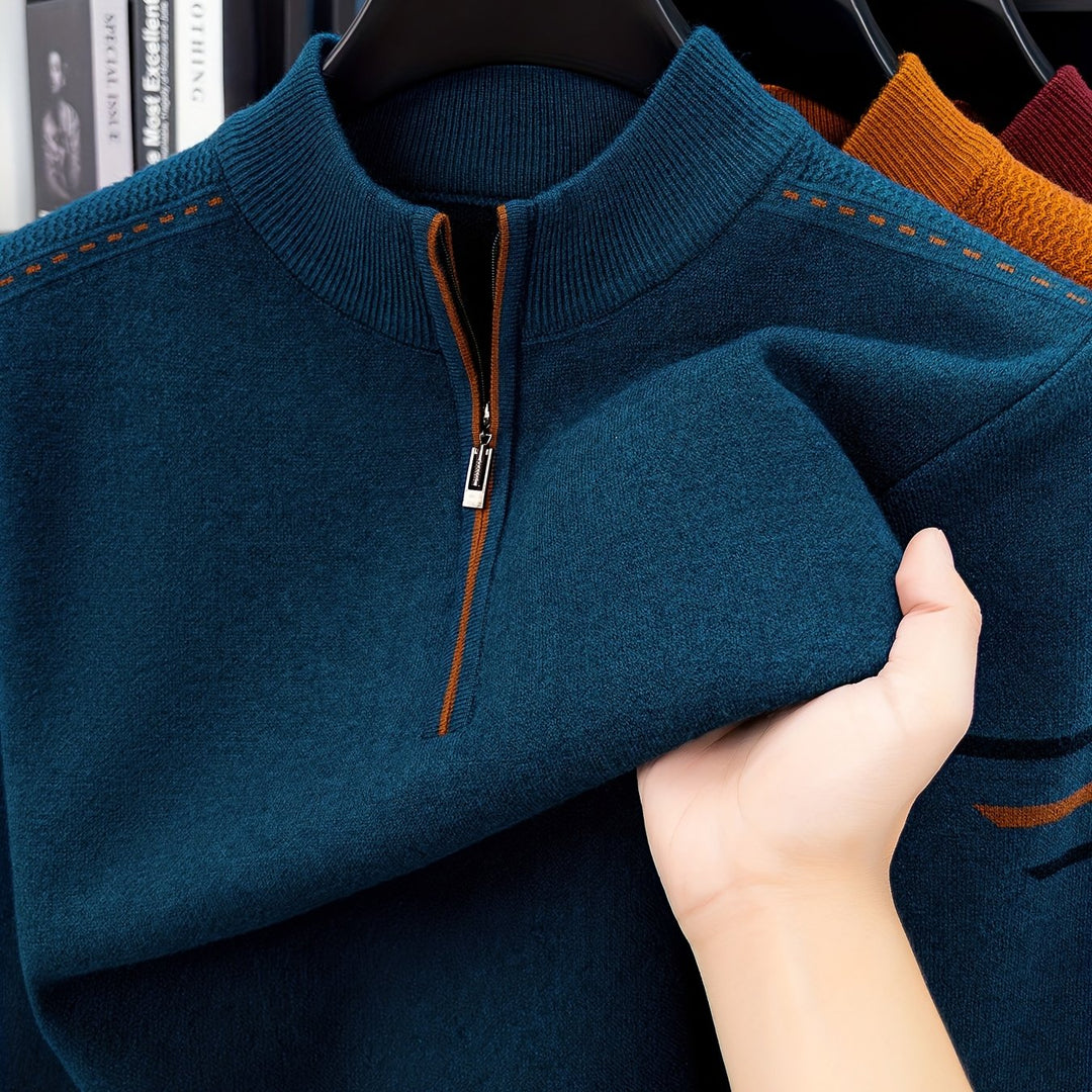 Conrad | Zip-Neck Knit Jumper