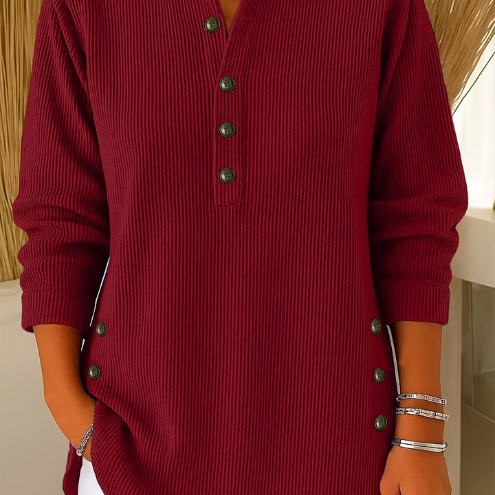 Corinne | Relaxed Button-Detail Top