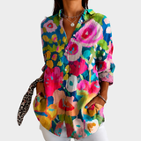 Aurelia | Artful Floral Blouse