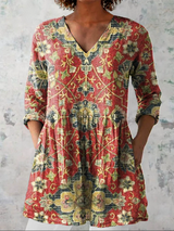 Paige | Ornamental V-Neck Tunic