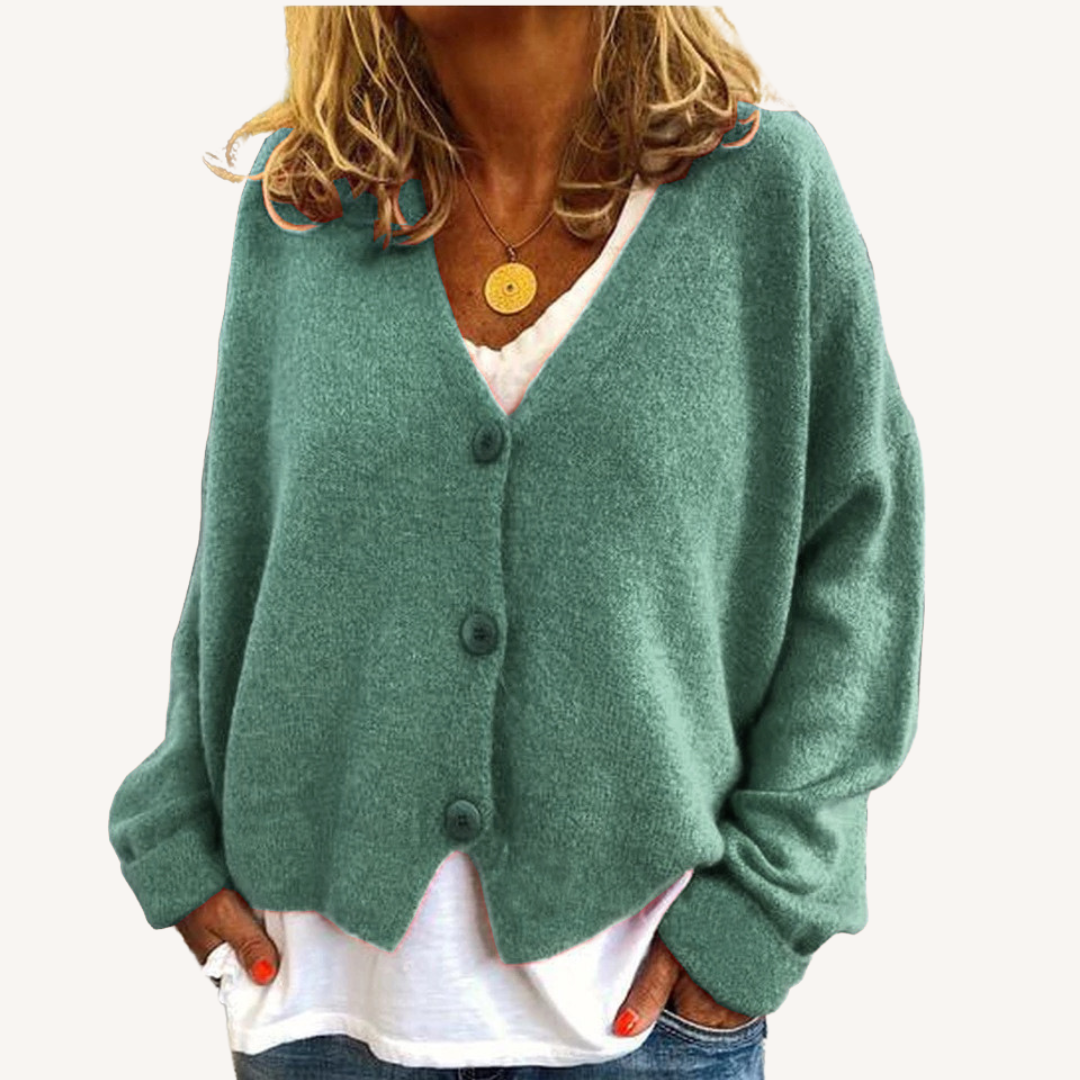 Margot | Relaxed Button-Front Cardigan