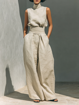 Adrienne | Elegant Wide-Leg Two-Piece Set