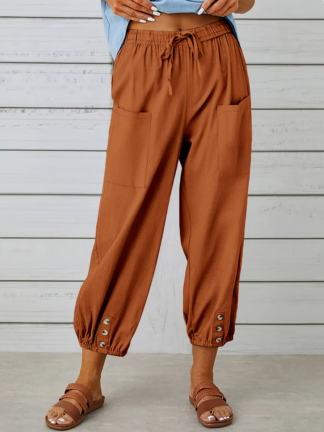 Colleen | Relaxed Drawstring Capris