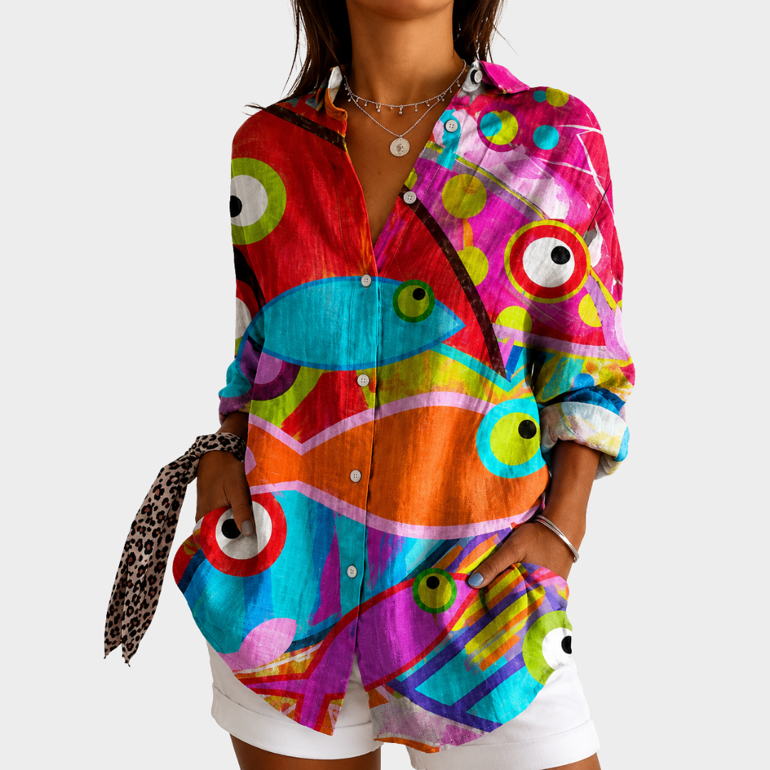 Isadora | Artful Print Blouse